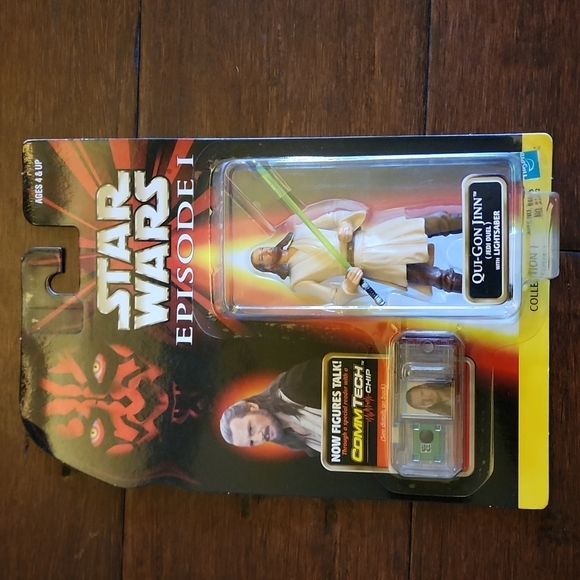 Star Wars Episode 1 Qui-Gon Jinn with Lightsaber - Picture 1 of 2